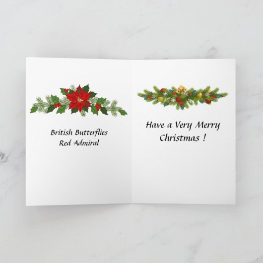 Weihnachtskarte - Schmetterling Karte (Innenseite)