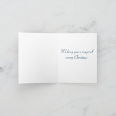 Weihnachtskarte Schneeflocke-Tänzer Feiertagskarte (Innenseite)