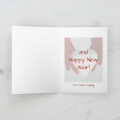 Weihnachtskarte - Schneeherz Karte (Innenseite)