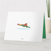 Weihnachtskarte Schneemann individuelle Name Karte (Rückseite)