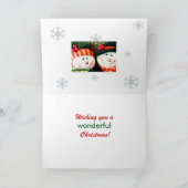 Weihnachtskarte--Schneemann und Snowwoman Feiertagskarte (Innenseite)