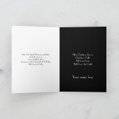 Weihnachtskarte schwarz-weiß feiertagskarte (Innenseite)