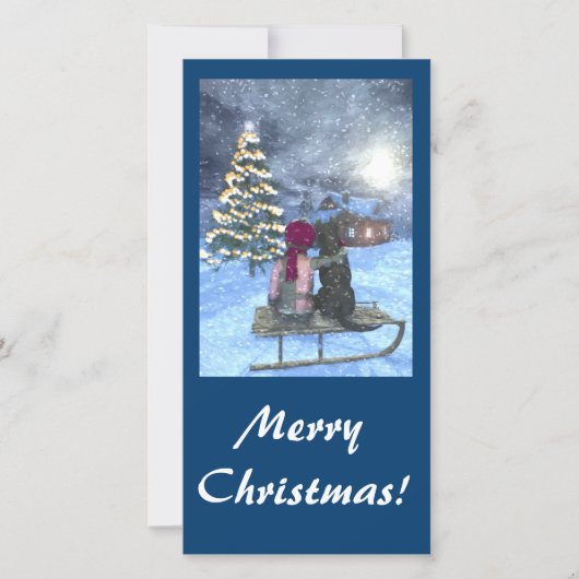 Weihnachtskarte sehen feiertagskarte (Vorderseite)