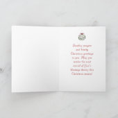 Weihnachtskarte Sehr Vintag Dankeskarte (Innenseite)