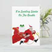 Weihnachtskarte senden feiertagskarte (Stehend Vorderseite)