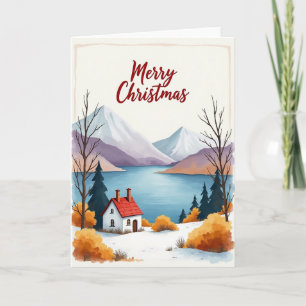 Weihnachtskarte Serener See Karte