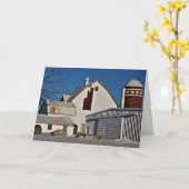 Weihnachtskarte "Shady Oak Farm" Karte (Gelbe Blume)