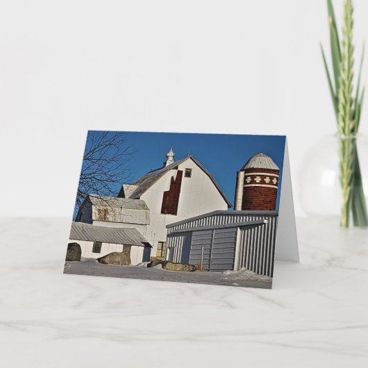 Weihnachtskarte "Shady Oak Farm" Karte (Vorderseite)