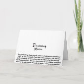 Weihnachtskarte 'Shred rhe Reindeer' Feiertagskarte (Rückseite)