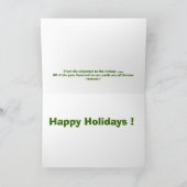 Weihnachtskarte 'Shred rhe Reindeer' Feiertagskarte (Innenseite)