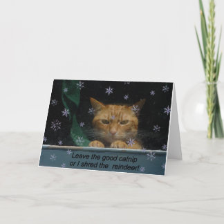 Weihnachtskarte 'Shred rhe Reindeer' Feiertagskarte