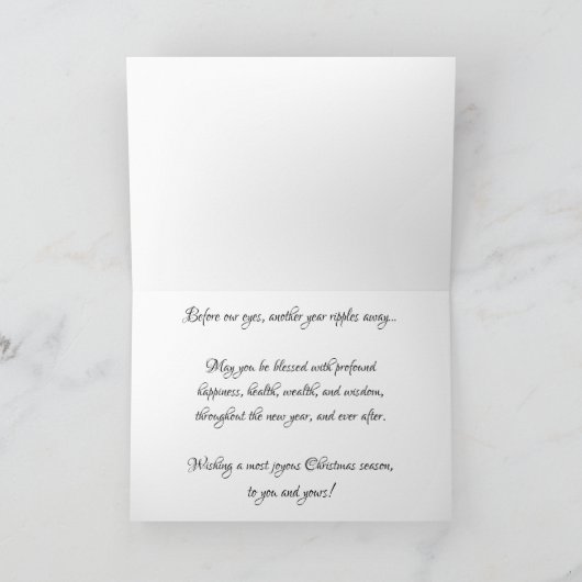 Weihnachtskarte "Silent Hydrant" Karte (Innenseite)