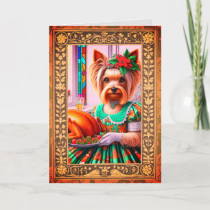 Weihnachtskarte Silky Terrier individuell anpassen Karte