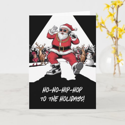 Weihnachtskarte singen karte (Gelbe Blume)