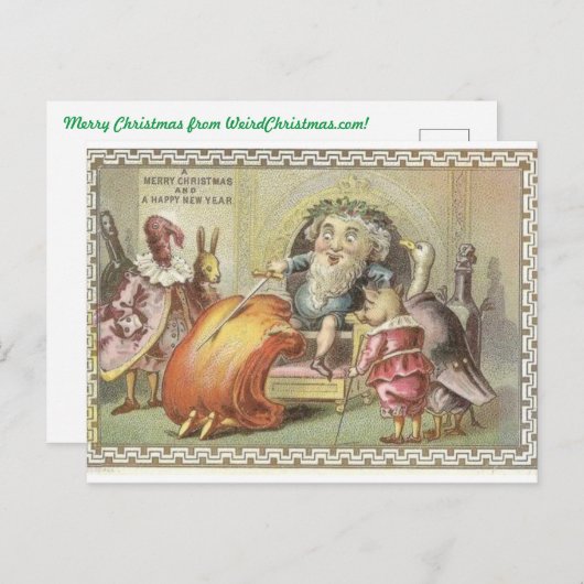 Weihnachtskarte Sir Loin Postkarte (Vorne/Hinten)