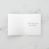 Weihnachtskarte - Skandinavisches Weihnachtsgrün Feiertagskarte (Innenseite)