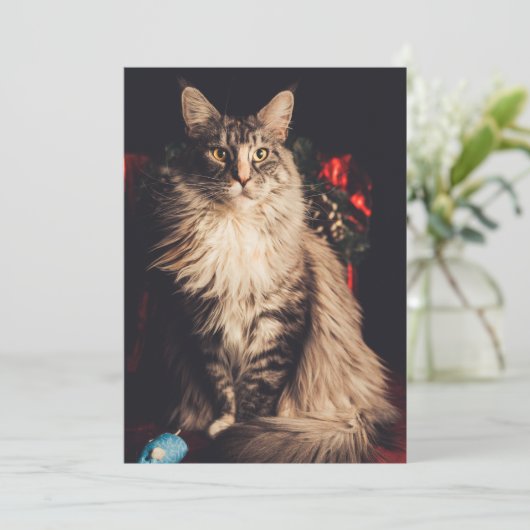 Weihnachtskarte Smilla V2 Feiertagskarte (Stehend Vorderseite)