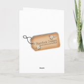 Weihnachtskarte Snow Coupon Feiertagskarte (Rückseite)