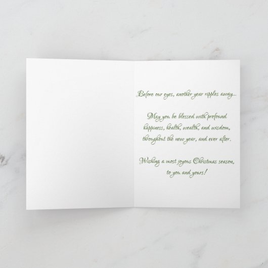 Weihnachtskarte "Snow Sprout" Karte (Innenseite)