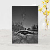 Weihnachtskarte "Snowbound" Karte (Gelbe Blume)