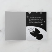 Weihnachtskarte Snowflakes Dankeskarte (Innenseite)