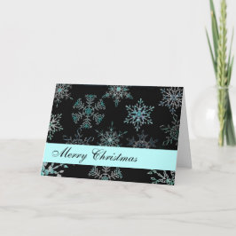 Weihnachtskarte Snowflakes Feiertagskarte