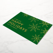 Weihnachtskarte Snowflakes Folien Feiertagskarte (Gedreht)