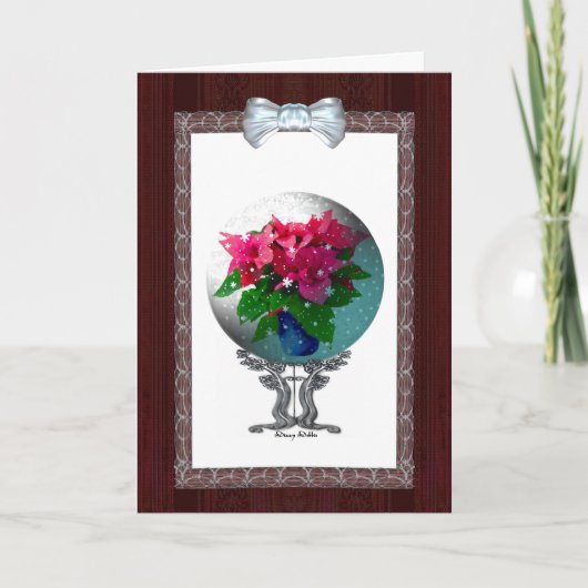 Weihnachtskarte Snowglobe Feiertagskarte (Vorderseite)