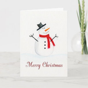 Weihnachtskarte Snowman Karte