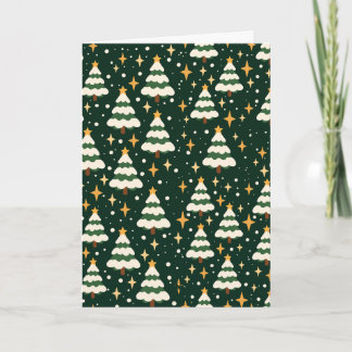 Weihnachtskarte Snowy Pines Karte
