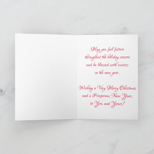 Weihnachtskarte "Soap Maker" Karte (Innenseite)