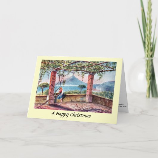 Weihnachtskarte - Sorrento, Italien Feiertagskarte (Vorderseite)