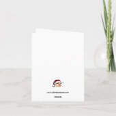 Weihnachtskarte Spaß Feiertagskarte (Rückseite)