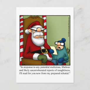 Weihnachtskarte Spaß Feiertagspostkarte