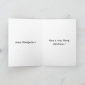 Weihnachtskarte - Spechte Feiertagskarte (Innenseite)