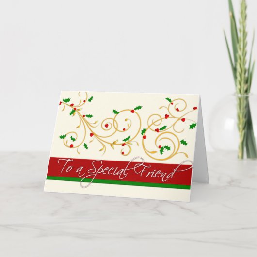 Weihnachtskarte - Special Friends Feiertagskarte (Vorderseite)