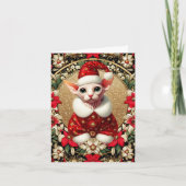 Weihnachtskarte Sphynx Cat Santa Karte (Vorderseite)