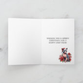 Weihnachtskarte | Sphynx Cat Tragen einer Weihnach Karte (Innenseite)