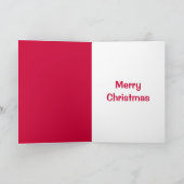 Weihnachtskarte | Spitz Santa Dog Feiertagskarte (Innenseite)