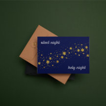 Weihnachtskarte: Stille Nacht, heilige Nacht