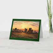 Weihnachtskarte - Stonehenge Feiertagskarte (Vorderseite)