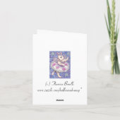 Weihnachtskarte Sugarplumfee Feiertagskarte (Rückseite)