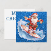 Weihnachtskarte surfen feiertagskarte (Vorne/Hinten)
