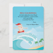 Weihnachtskarte surfen feiertagskarte (Vorderseite)