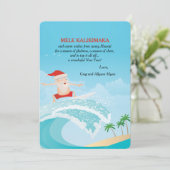 Weihnachtskarte surfen feiertagskarte (Stehend Vorderseite)