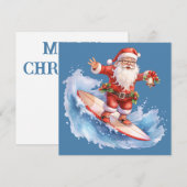 Weihnachtskarte surfen feiertagskarte (Vorne/Hinten)