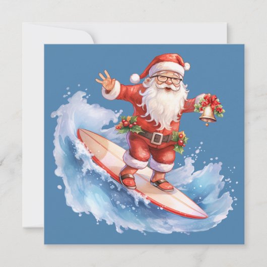 Weihnachtskarte surfen feiertagskarte (Vorderseite)