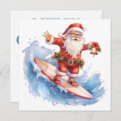 Weihnachtskarte surfen feiertagskarte (Vorne/Hinten)