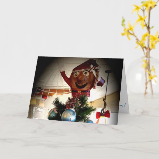 Weihnachtskarte "Susie Pancake Tree-Topper" Karte (Gelbe Blume)