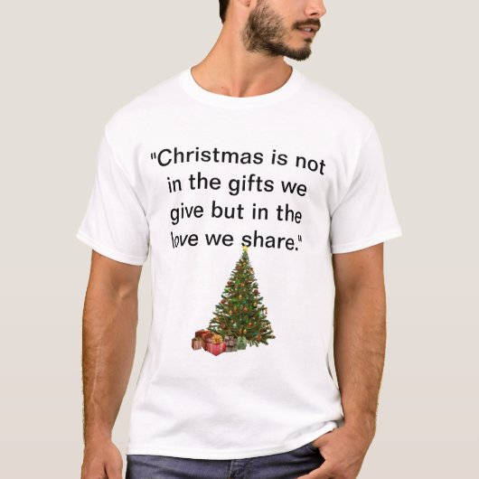 Weihnachtskarte T-Shirt (Vorderseite)